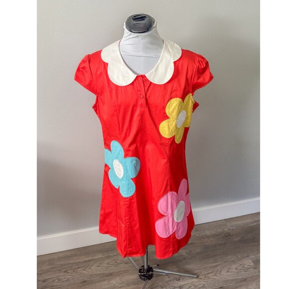 Dolls Kill Delia's Diggin Ur Stems Flower Applique Mini Dress - Picture 7 of 13